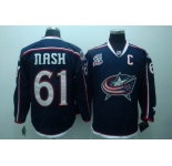 nhl columbus blue jackets#61 nash blue