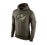 nhl jerseys columbus blue jackets nike green salute to service[pullover hooded sweatshirt]