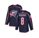 Youth Adidas Columbus Blue Jackets #8 Zach Werenski Navy Blue Home Authentic Stitched NHL Jersey