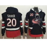 Columbus Blue Jackets #20 Brandon Saad Navy Blue Name & Number Pullover NHL Hoodie