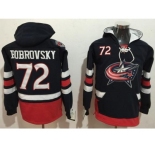 Columbus Blue Jackets #72 Sergei Bobrovsky Navy Blue Name & Number Pullover NHL Hoodie