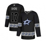 Dallas Stars #17 Devin Shore Black Team Logos Fashion Jersey