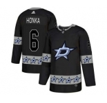 Dallas Stars #6 Julius Honka Black Team Logos Fashion Jersey
