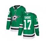 Men Adidas Dallas Stars #17 Devin Shore Green Home Authentic Stitched NHL Jersey