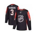 Men Adidas Dallas Stars #3 John Klingberg Black 2018 All-Star Central Division Authentic Stitched NHL Jersey