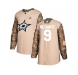 Men Adidas Dallas Stars #9 Mike Modano Camo Authentic 2017 Veterans Day Stitched NHL Jersey