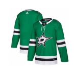 Men Adidas Dallas Stars Blank Green Home Authentic Stitched NHL Jersey