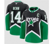 Men's Dallas Stars #14 Jamie Benn Black 2025-26 Alternate Stitched Hockey Jersey
