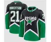 Men's Dallas Stars #21 Jason Robertson Black 2025-26 Alternate Stitched Hockey Jersey