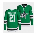 Men's Dallas Stars #21 Jason Robertson Green Stitched Jersey