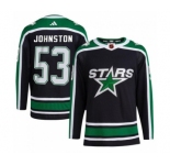 Men's Dallas Stars #53 Wyatt Johnston Green Stitched Jersey