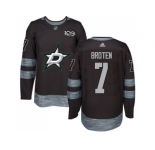 Men's Dallas Stars #7 Neal Broten Black 1917-2017 100th Anniversary Stitched NHL Jersey