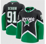 Men's Dallas Stars #91 Tyler Seguin Black 2025-26 Alternate Stitched Hockey Jersey