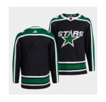 Men's Dallas Stars Blank 2022 Balck Reverse Retro 2.0 Stitched Jersey