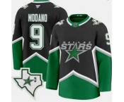 Men's Dallas Stars Retired Player #9 Mike Modano Cup Champs Throwback Jersey Black