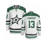 Men's Reebok Dallas Stars #13 Mattias Janmark Authentic White Away NHL Jersey