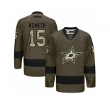 Men's Reebok Dallas Stars #15 Patrik Nemeth Authentic Green Salute to Service NHL Jersey