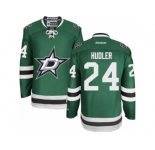 Men's Reebok Dallas Stars #24 Jiri Hudler Authentic Green Home NHL Jersey