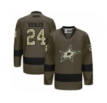 Men's Reebok Dallas Stars #24 Jiri Hudler Authentic Green Salute to Service NHL Jersey