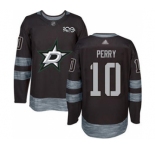 Men's Stars #10 Corey Perry Black 1917-2017 100th Anniversary Stitched Hockey Jersey