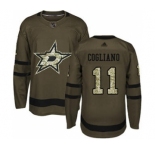 Men's Stars #11 Andrew Cogliano Green Salute to Service Stitched Hockey Jersey