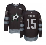Men's Stars #15 Blake Comeau Black 1917-2017 100th Anniversary Stitched Hockey Jersey