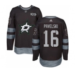 Men's Stars #16 Joe Pavelski Black 1917-2017 100th Anniversary Stitched Hockey Jersey