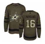 Men's Stars #16 Joe Pavelski Green Salute to Service Stitched Hockey Jersey