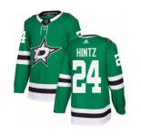 Men's Stars #24 Roope Hintz Green Home Authentic Stitched Hockey Jersey