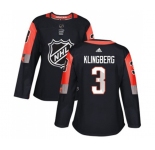 Women's Adidas Dallas Stars #3 John Klingberg Authentic Black 2018 All-Star Central Division NHL Jersey