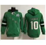 Women's Dallas Stars #10 Patrick Sharp Green Old Time Heidi Hoodie NHL Hoodie