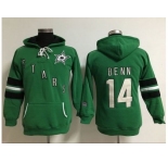 Women's Dallas Stars #14 Jamie Benn Green Old Time Heidi Hoodie NHL Hoodie
