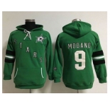 Women's Dallas Stars #9 Mike Modano Green Old Time Heidi Hoodie NHL Hoodie