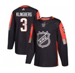 Youth Adidas Dallas Stars #3 John Klingberg Authentic Black 2018 All-Star Central Division NHL Jersey