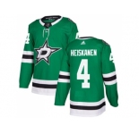 Youth Adidas Dallas Stars #4 Miro Heiskanen Green Home Authentic Stitched NHL Jersey