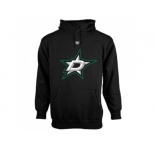 Dallas Stars Black Old Time Hockey Big Logo with Crest Pullover Hoodie
