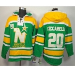 nhl jerseys dallas stars #20 ciccarelli green-yellow[pullover hooded sweatshirt]