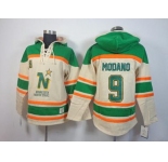 nhl jerseys dallas stars #9 modano green-cream[pullover hooded sweatshirt]