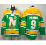 nhl jerseys dallas stars #9 modano green-yellow[pullover hooded sweatshirt]