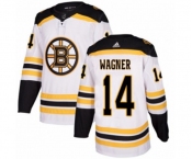 Adidas Boston Bruins #14 Chris Wagner Authentic White Away NHL Jersey