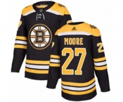 Adidas Boston Bruins #27 John Moore Premier Black Home NHL Jersey