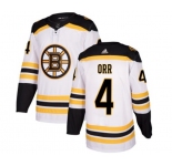 Adidas Boston Bruins #4 Bobby Orr Authentic White Away NHL Jersey