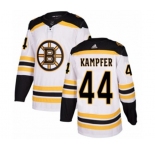 Adidas Boston Bruins #44 Steven Kampfer Authentic White Away NHL Jersey