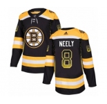 Adidas Boston Bruins #8 Cam Neely Authentic Black Drift Fashion NHL Jersey
