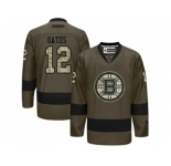 Boston Bruins #12 Adam Oates Green Salute to Service Stitched NHL Jersey