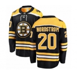 Boston Bruins #20 Joakim Nordstrom Authentic Black Home Fanatics Branded Breakaway NHL Jersey