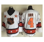 Boston Bruins #4 Bobby Orr White Orange All Star CCM Throwback Stitched NHL Jersey