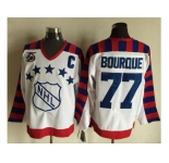 Boston Bruins #77 Ray Bourque White All Star CCM Throwback 75TH Stitched NHL Jersey