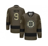 Boston Bruins #9 Johnny Bucyk Green Salute to Service Stitched NHL Jersey
