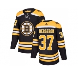 Men Adidas Boston Bruins #37 Patrice Bergeron Black Home Authentic Stitched NHL Jersey
